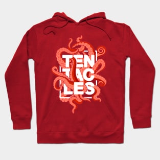 Tentacles – Red (white-out) Hoodie